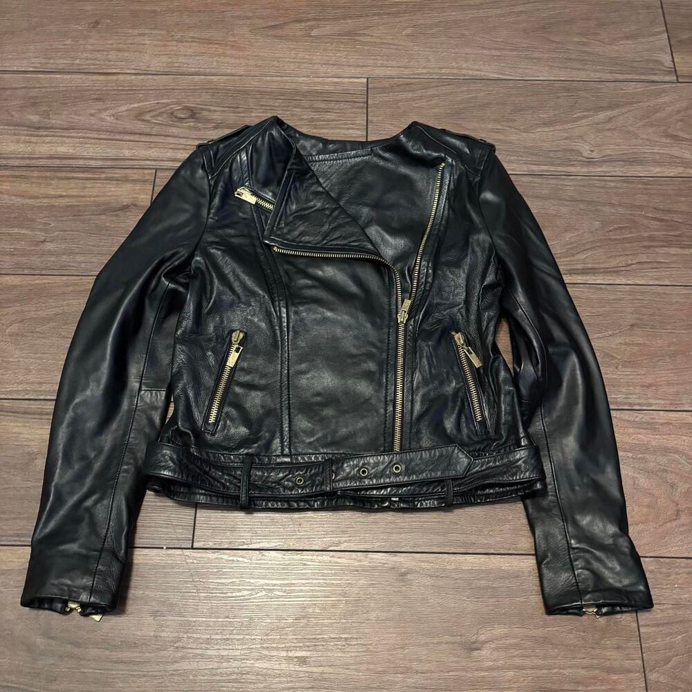 Black-rivet Women's Black Jacket